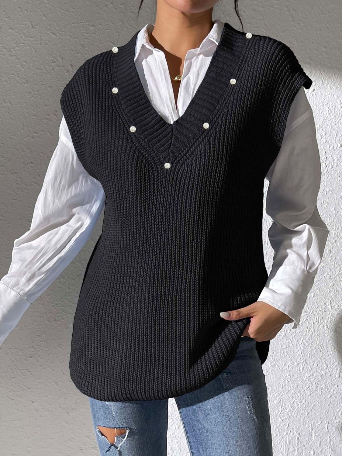 Easy Buttoned Sweater
