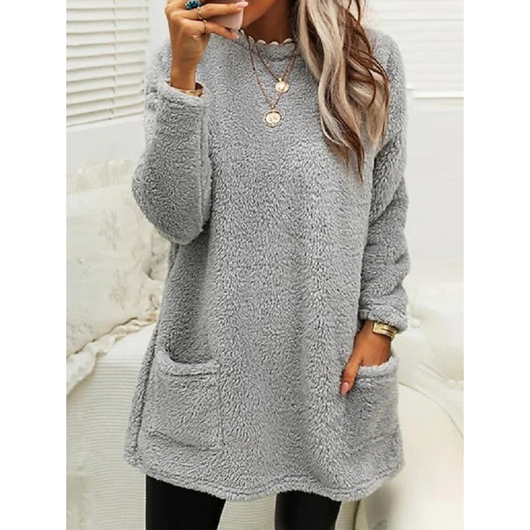 Relaxed Buttoned Sweater