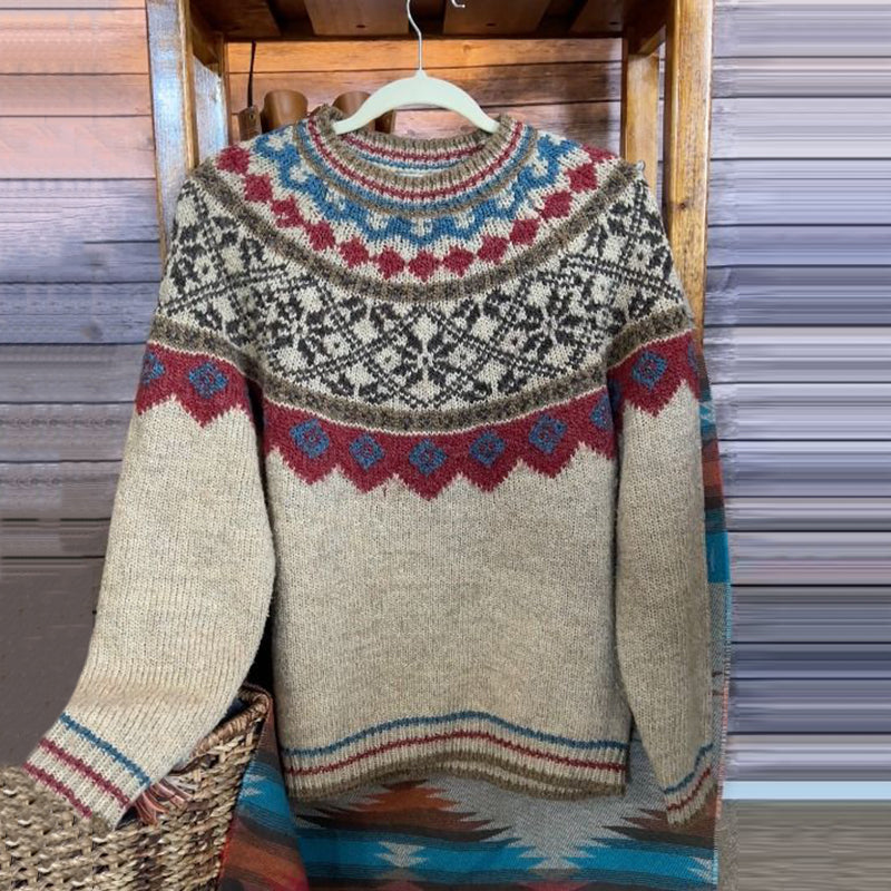 Textured V-Neck Sweater