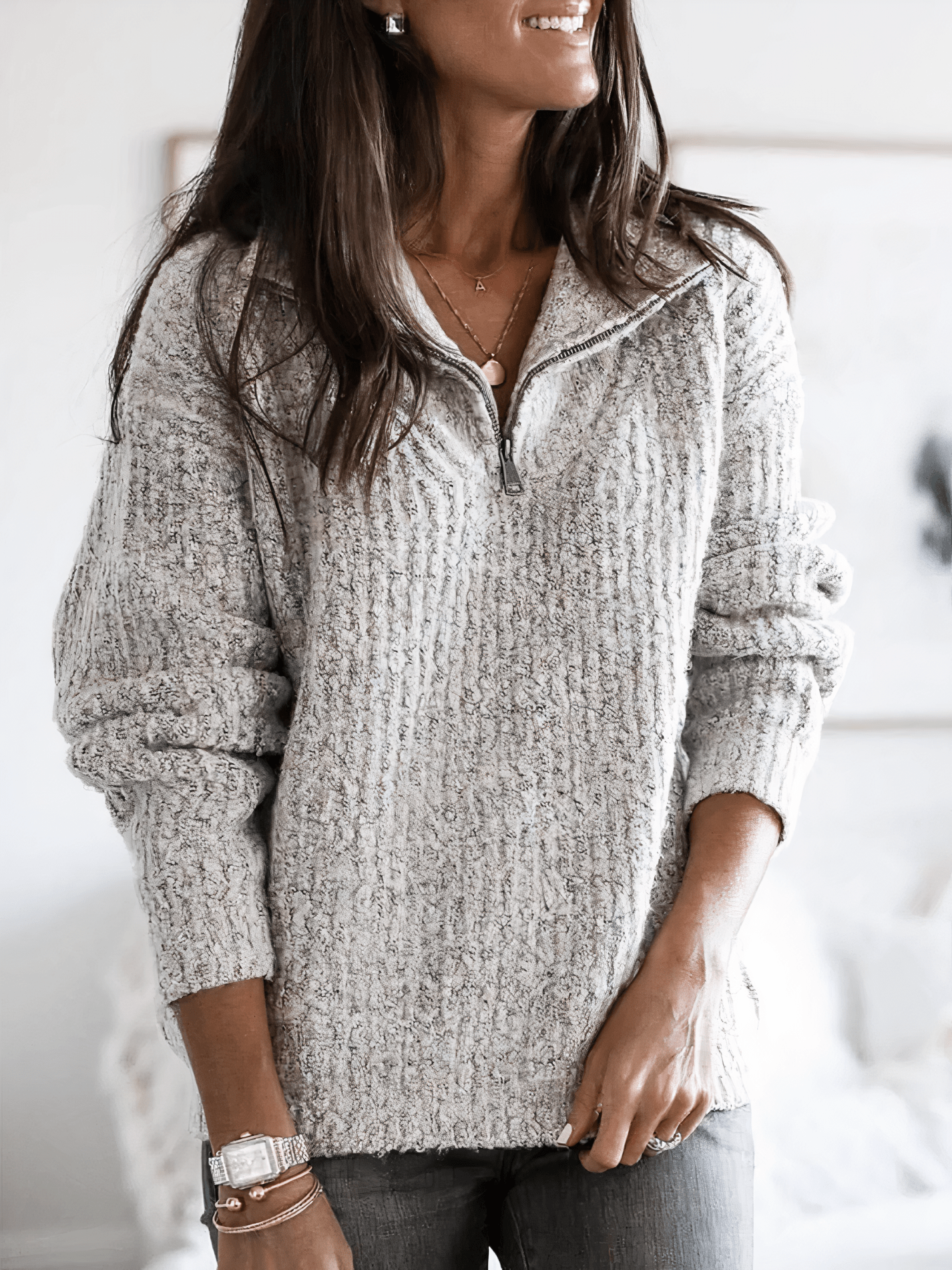 Weekend Buttoned Sweater