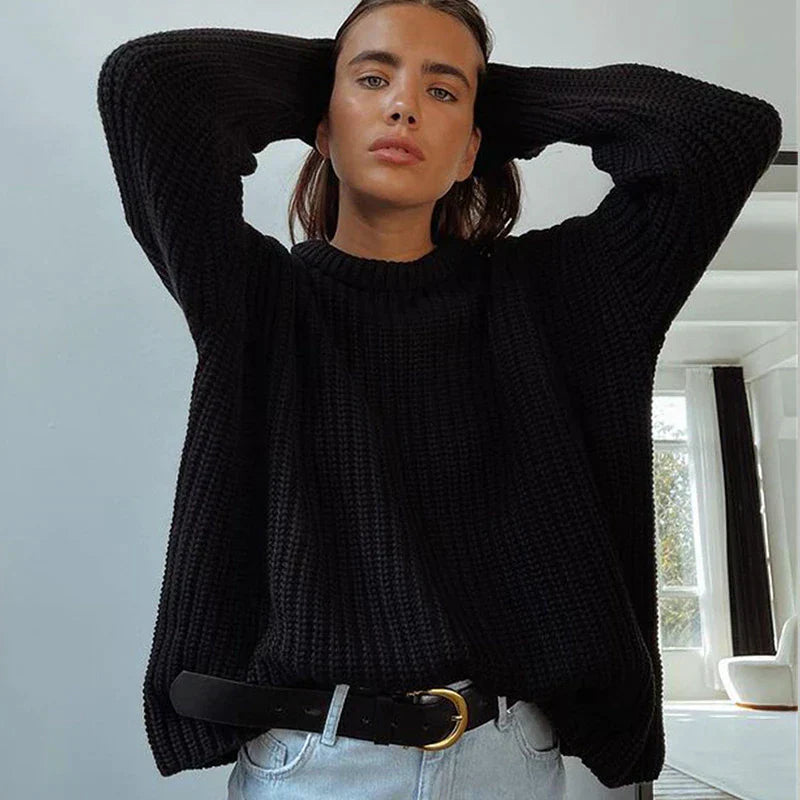 Textured Cropped Sweater
