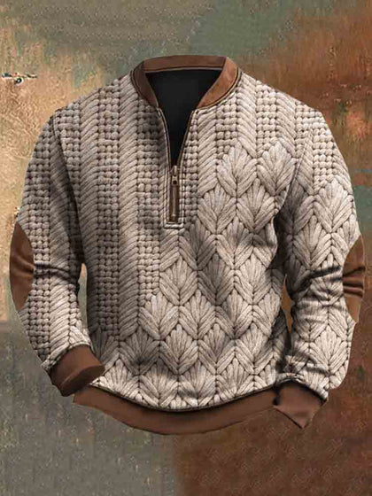 Textured Striped Sweater