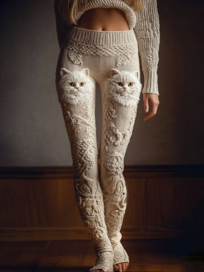 Layered Ribbed Pants