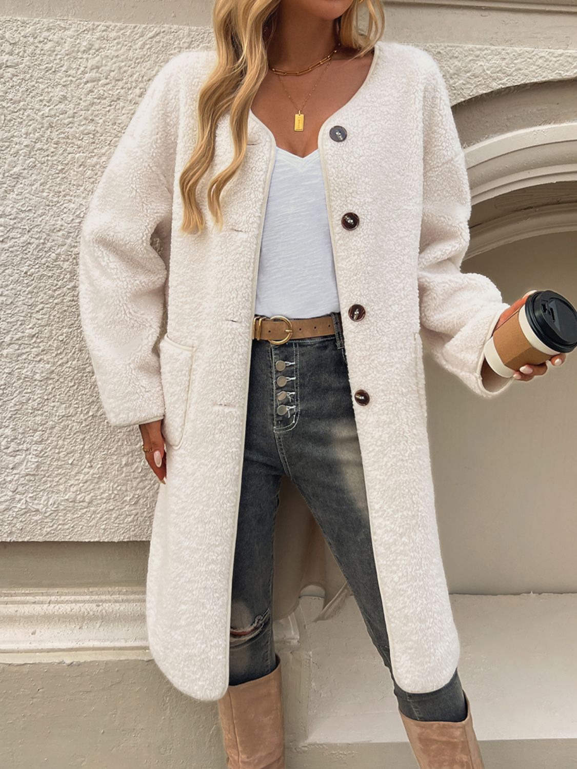 Elegant Hooded Coat