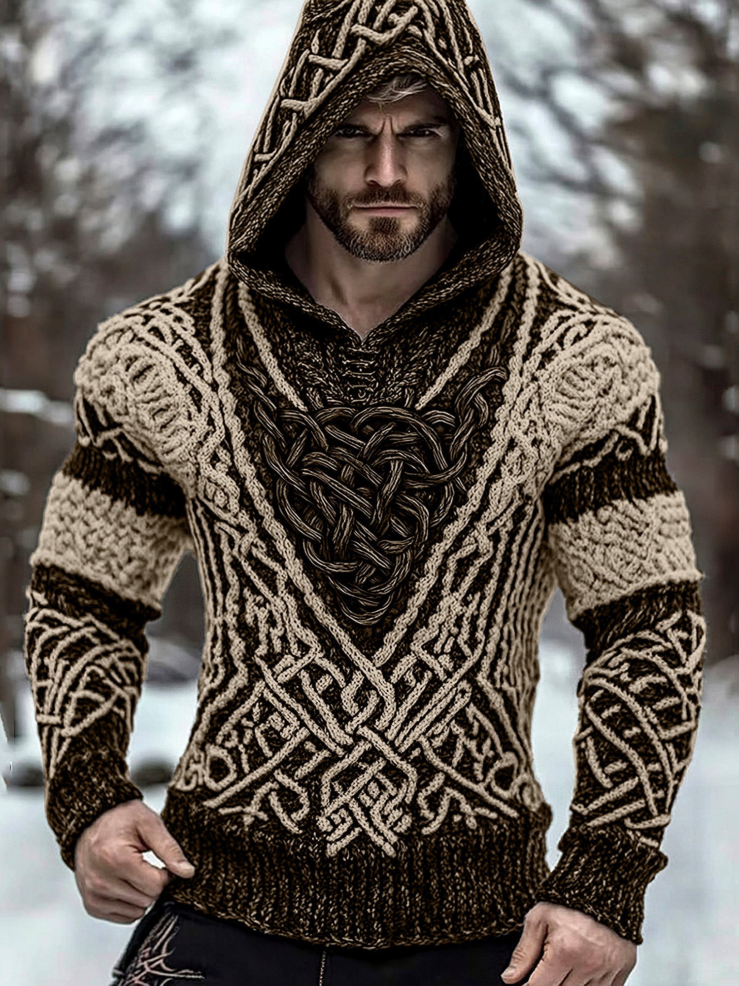 Textured V-Neck Sweater
