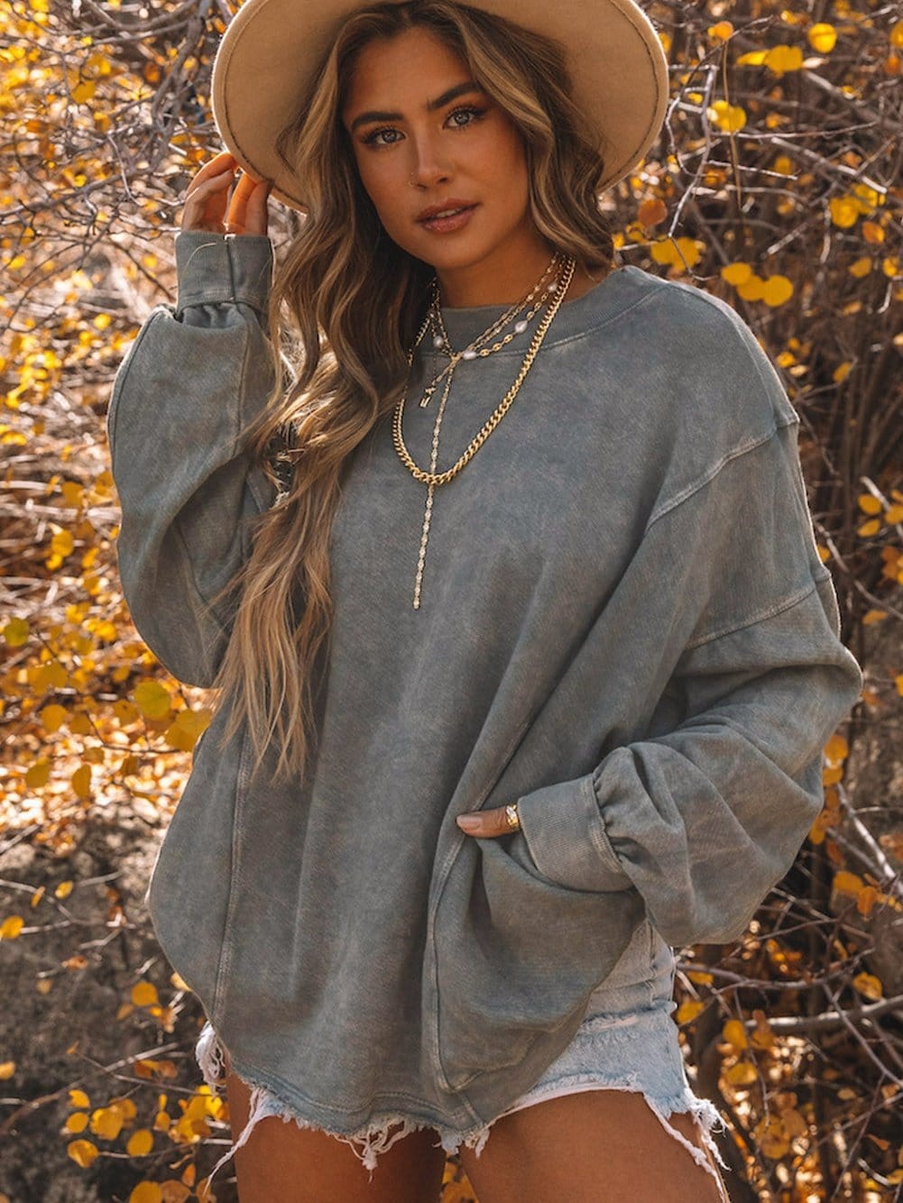 Soft Buttoned Sweater