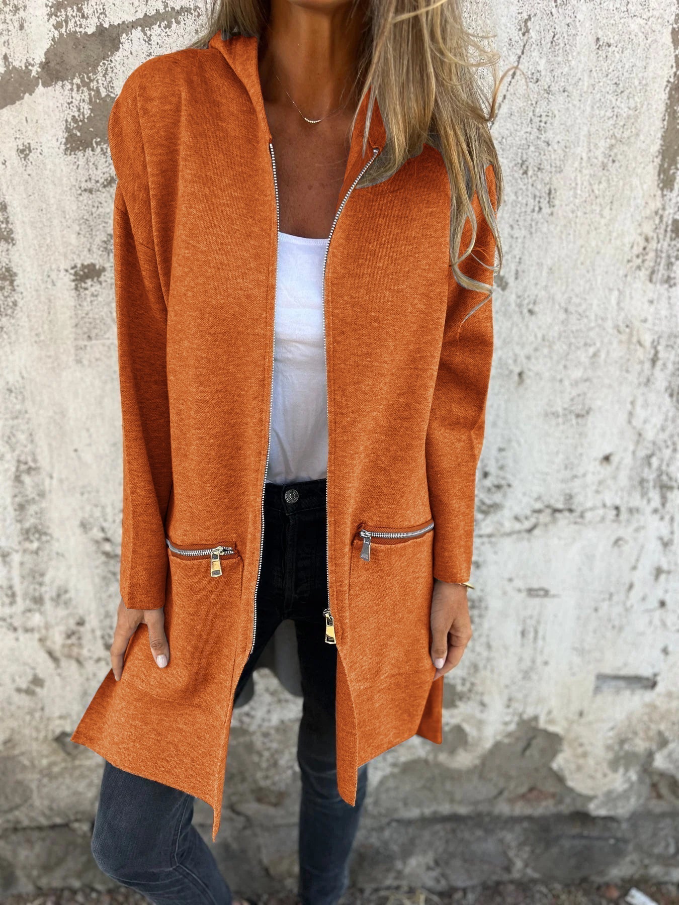 Layered Buttoned Coat