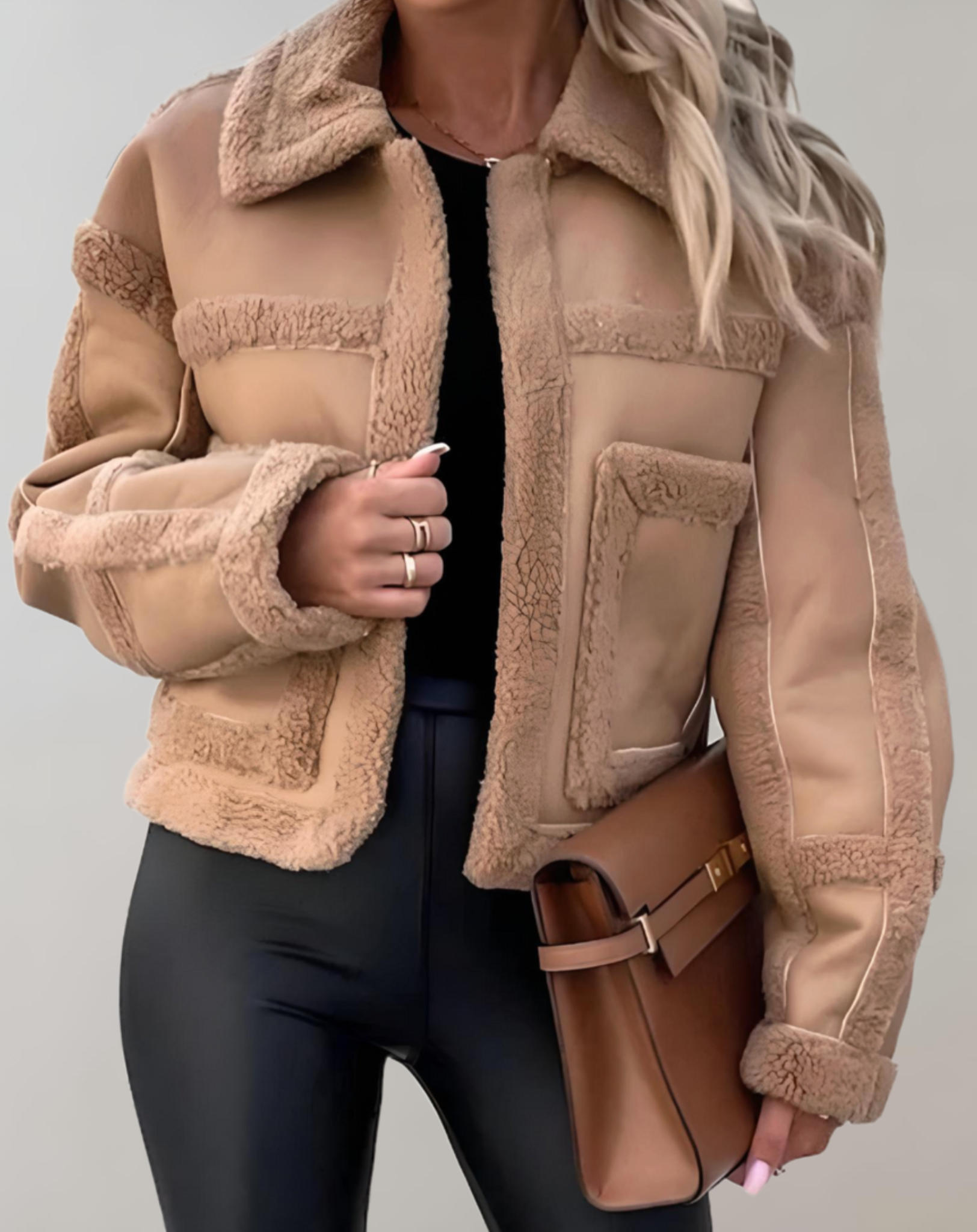 Layered Textured Coat