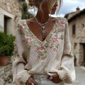 Textured Buttoned Sweater