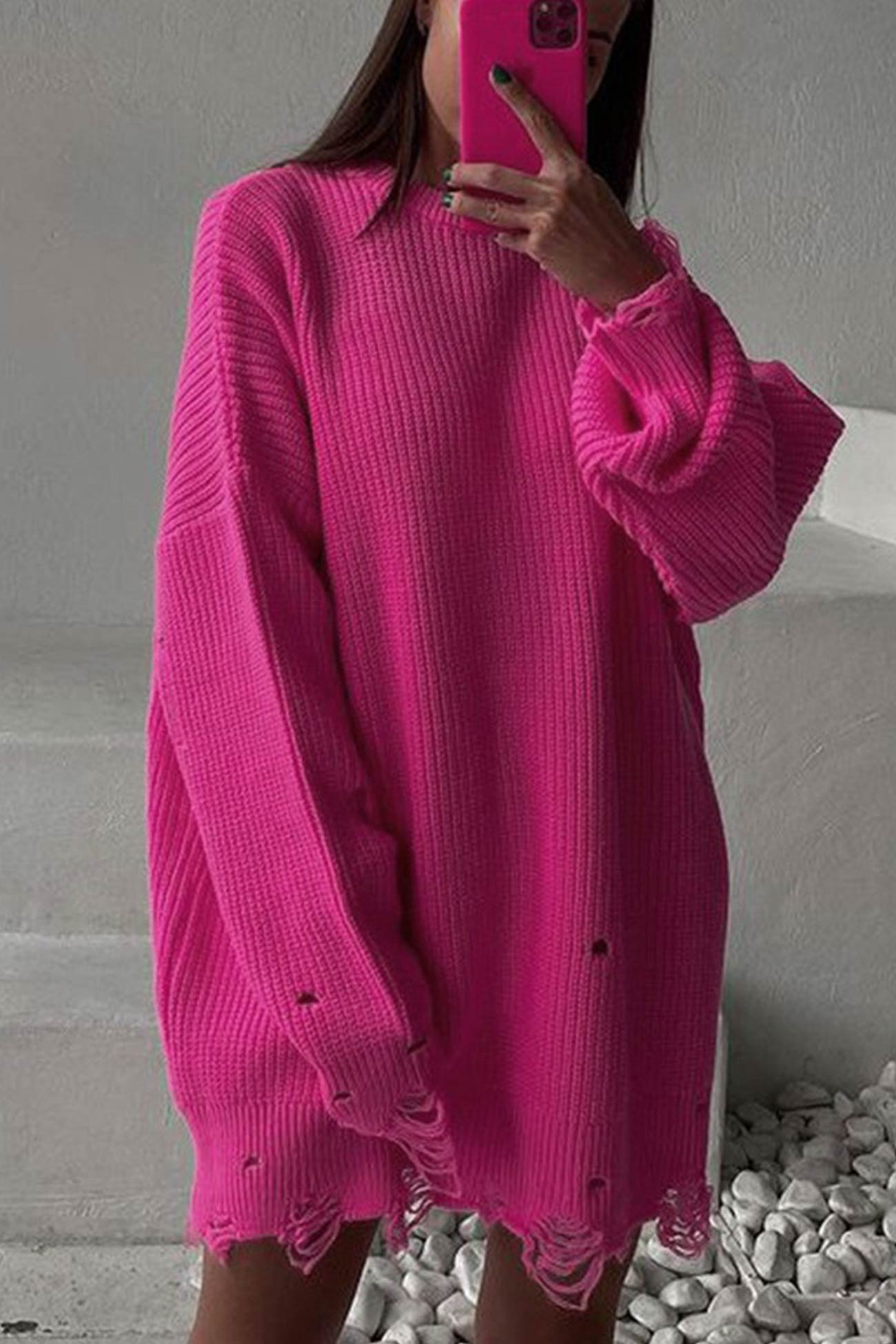 Textured V-Neck Sweater