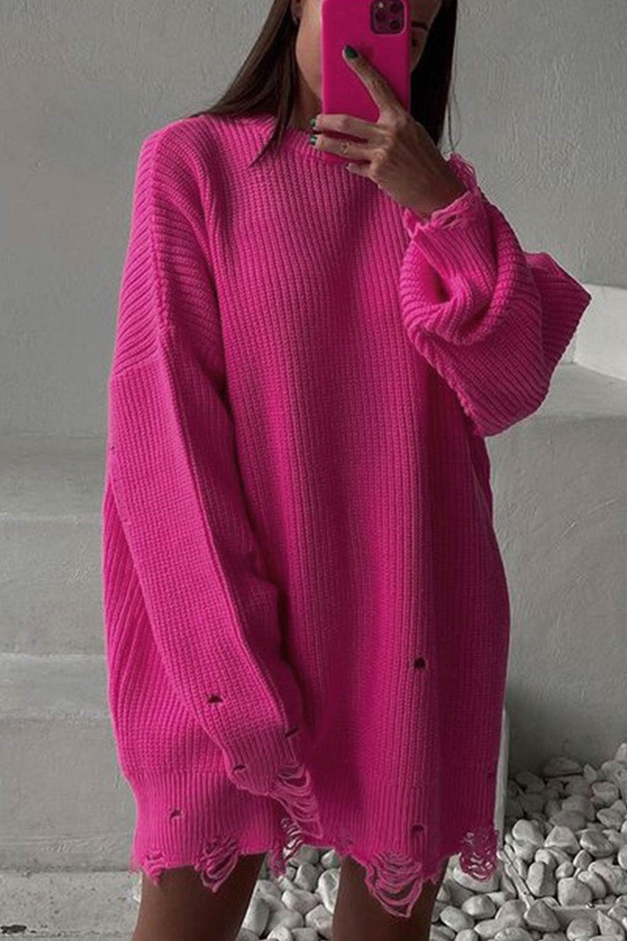 Textured V-Neck Sweater