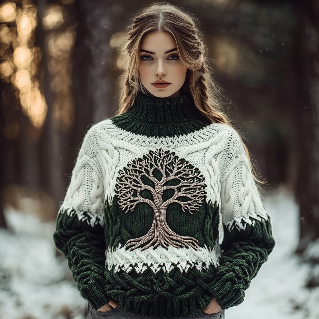 Textured Cropped Sweater