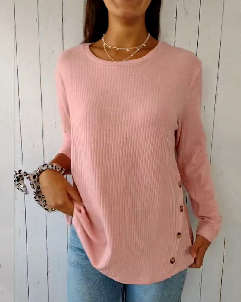 Textured Ribbed Sweater