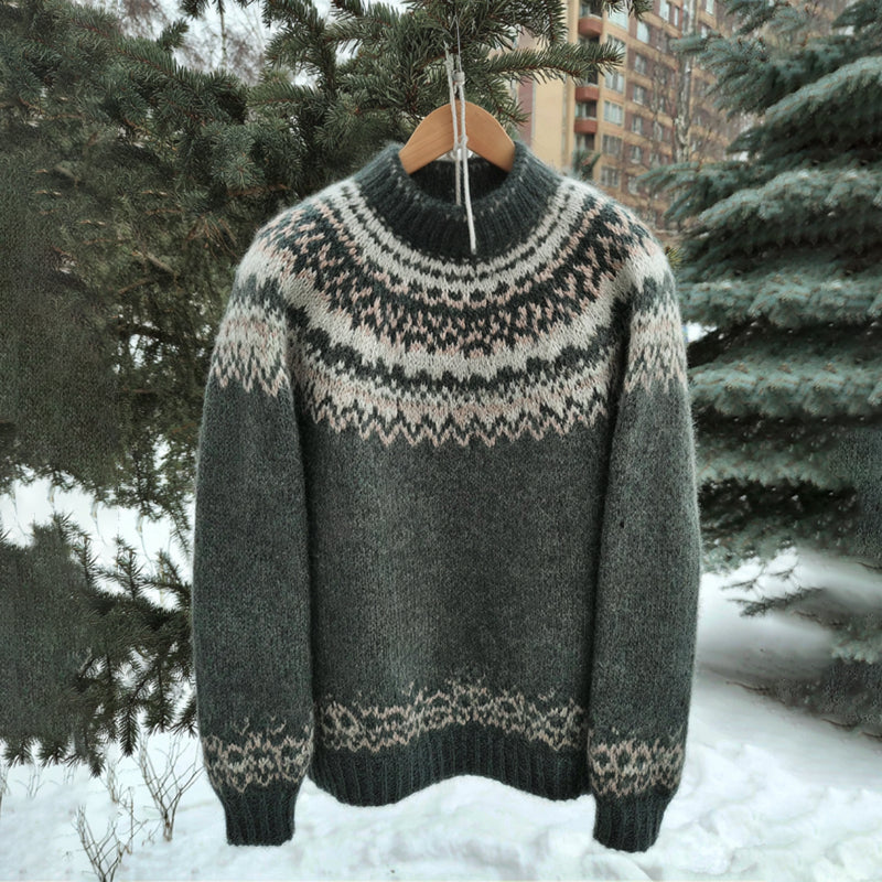 Textured Striped Sweater