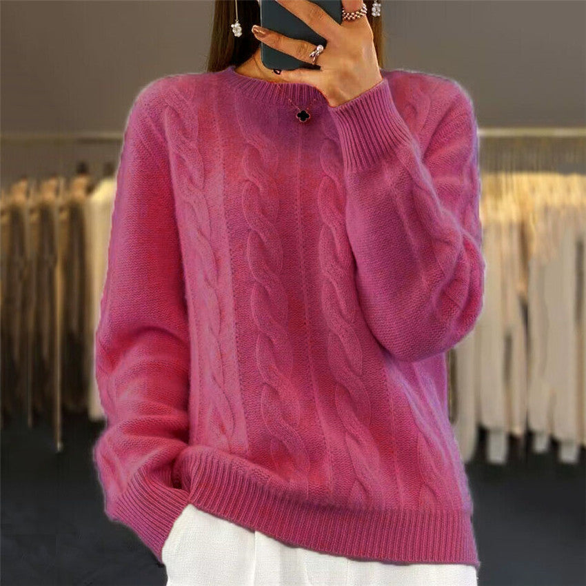 Textured Cropped Sweater