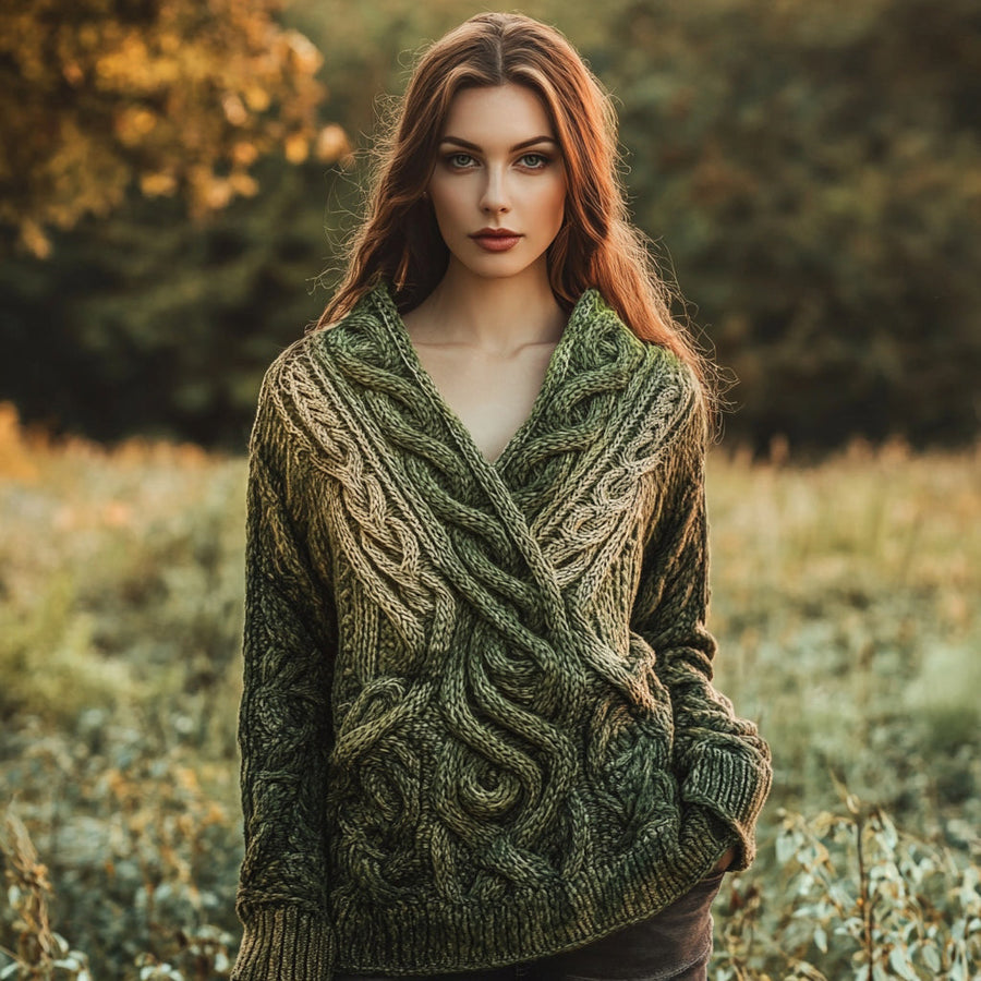 Textured Cropped Sweater