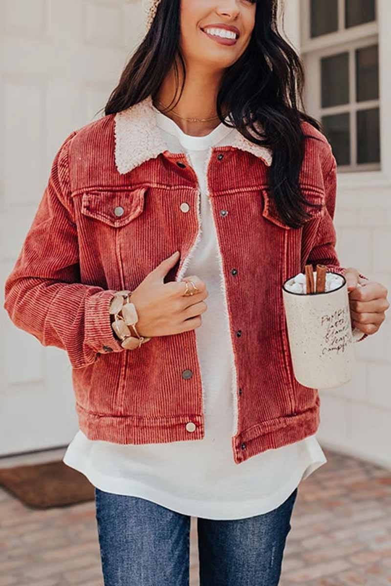 Cozy Double-Breasted Coat