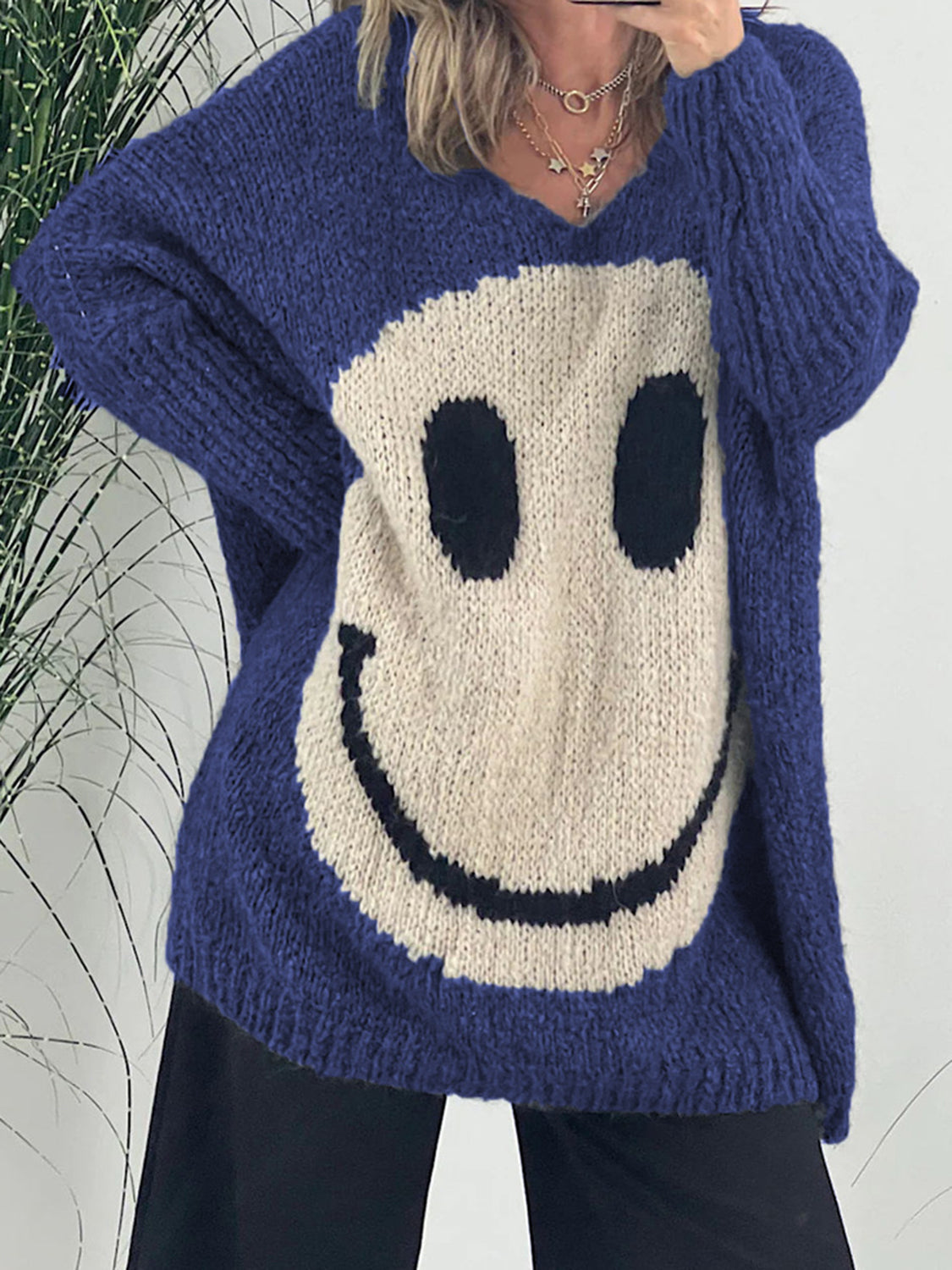 Relaxed Buttoned Sweater