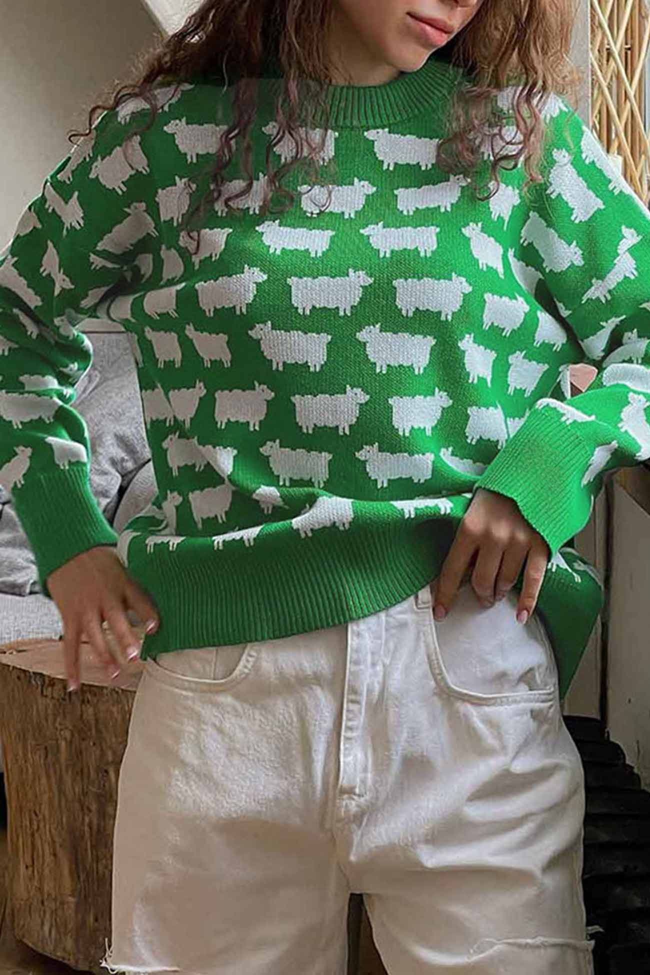 Relaxed Buttoned Sweater