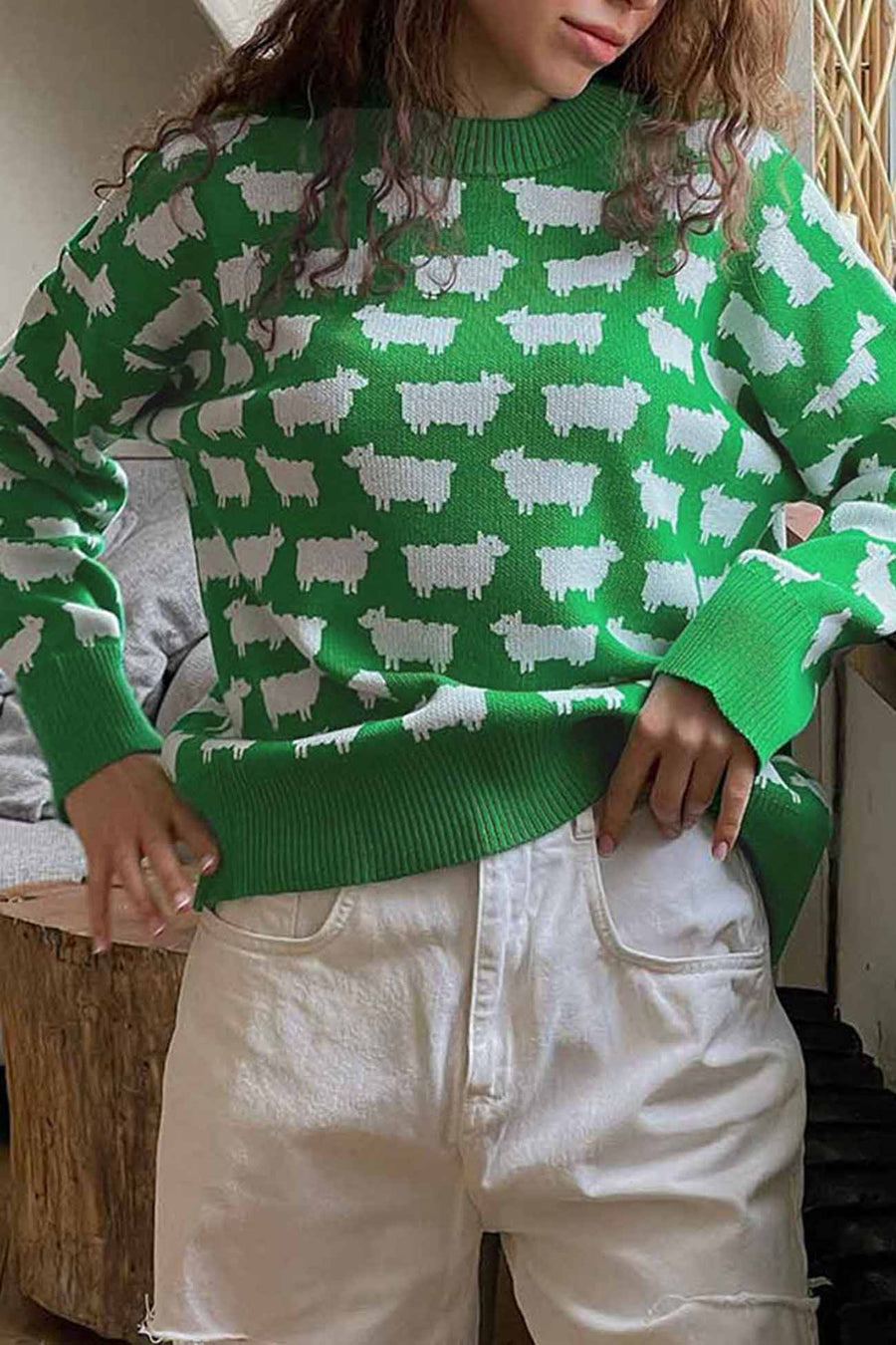 Relaxed Buttoned Sweater