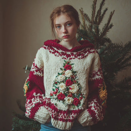 Textured Cable Sweater