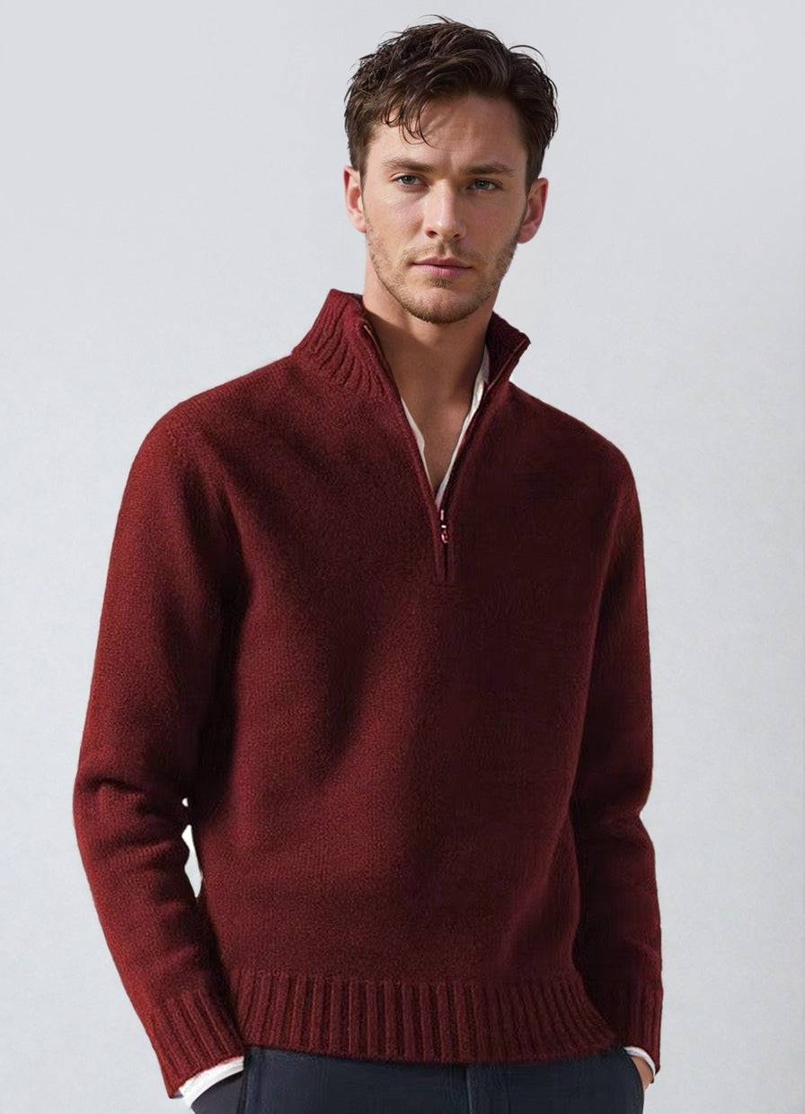 Textured V-Neck Sweater