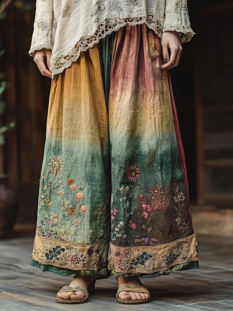 Layered Stretch Pants