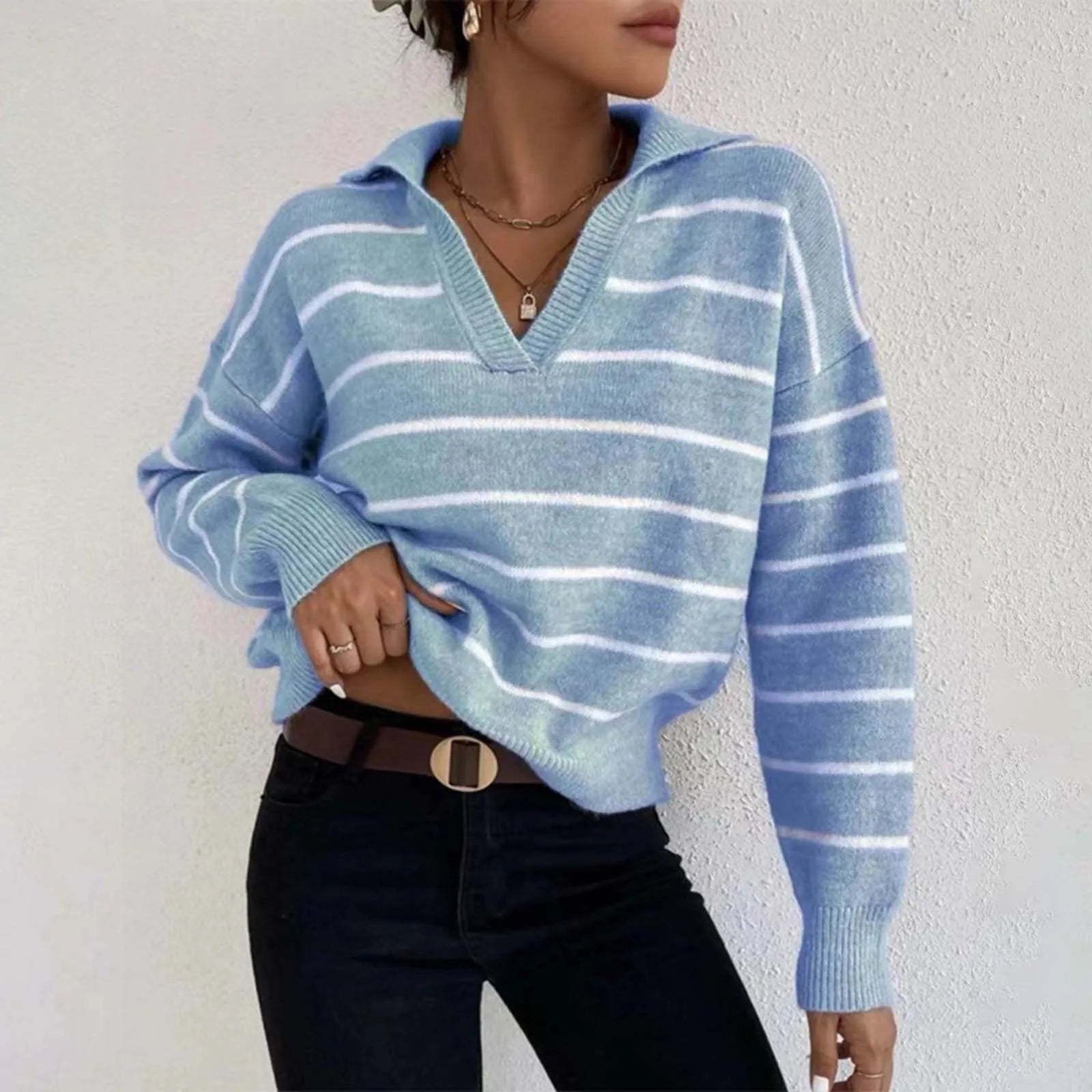 Casual Ribbed Sweater