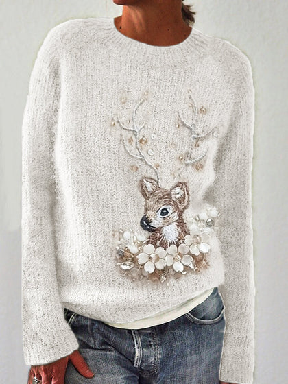 Casual Cropped Sweater