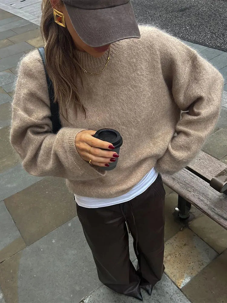 Textured V-Neck Sweater