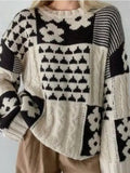 Textured Buttoned Sweater
