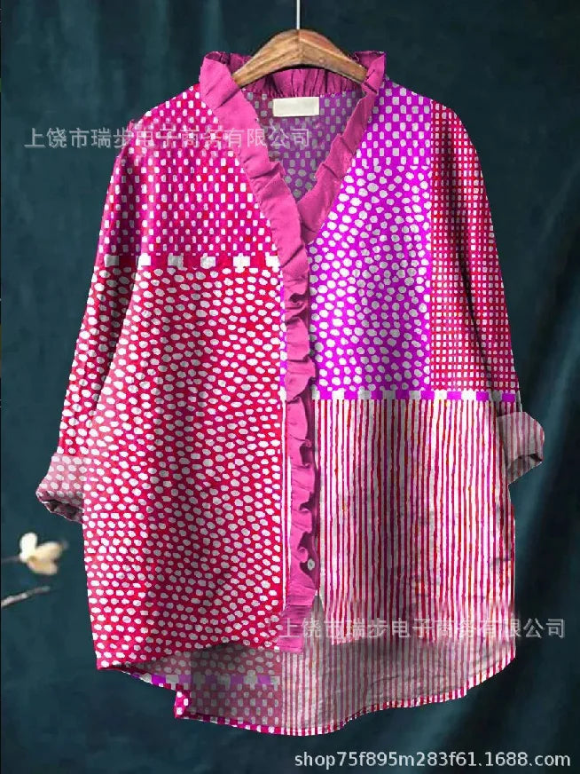 Casual Eyelet Blouse