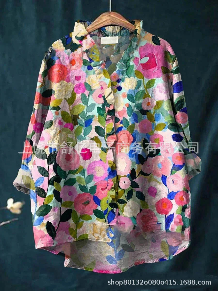 Casual Eyelet Blouse