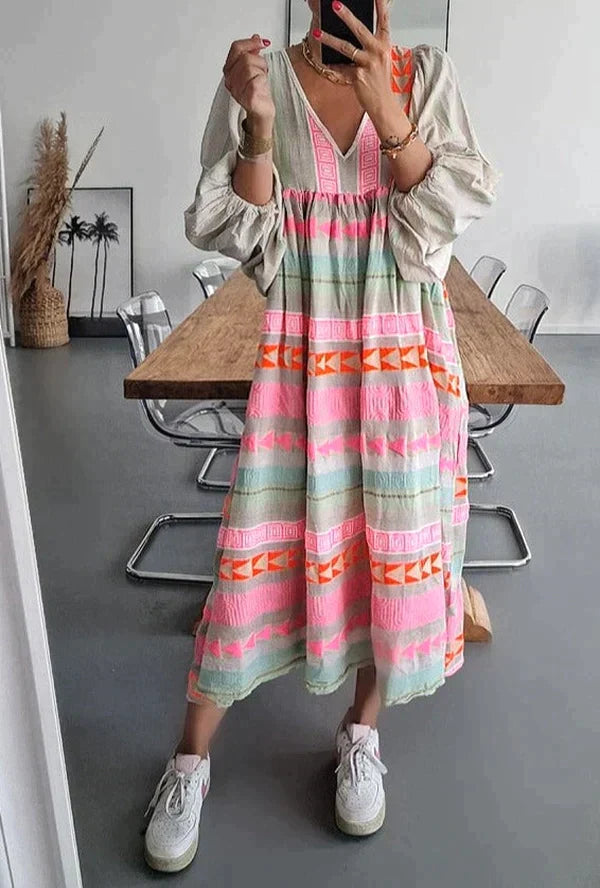 Resort V-Neck Dress