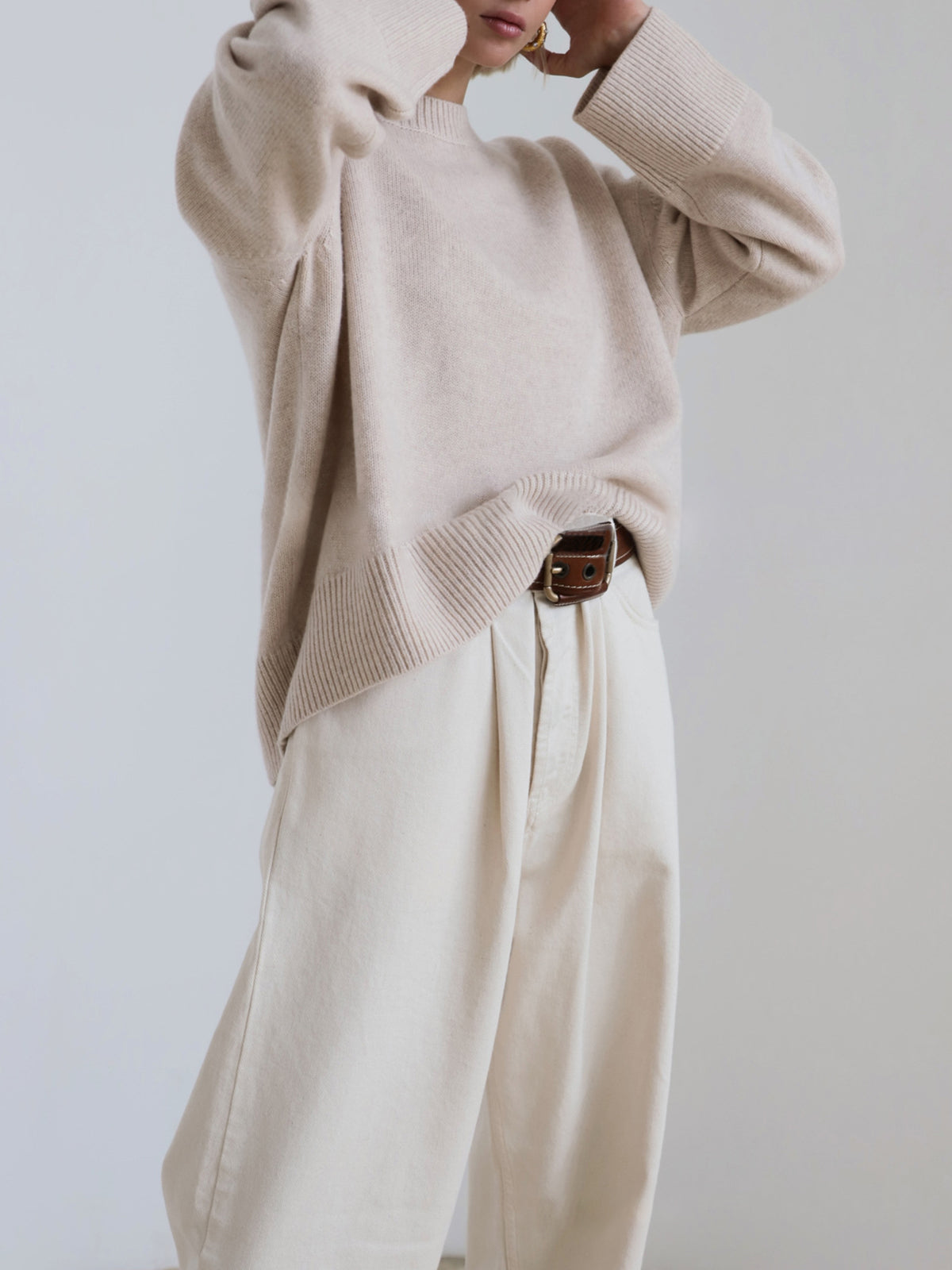 Textured Oversized Sweater
