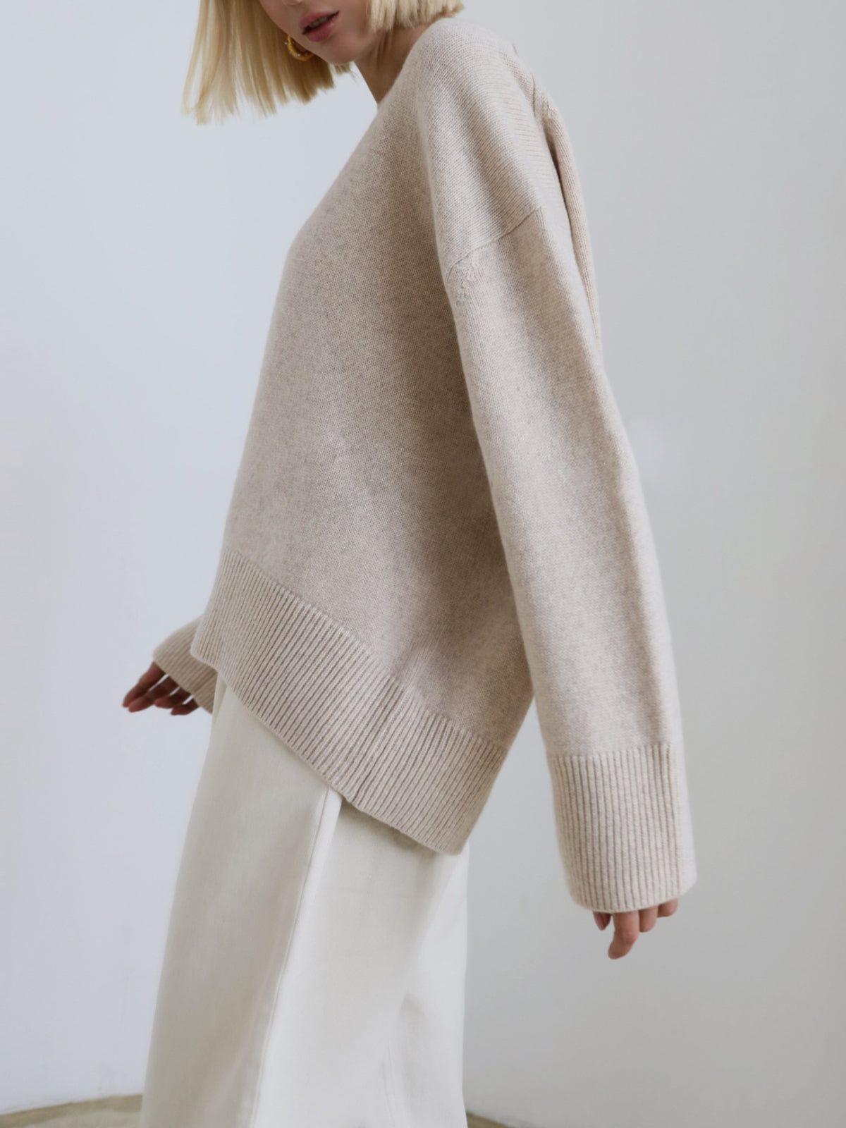Textured Oversized Sweater