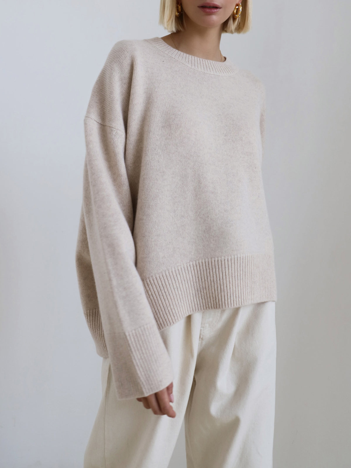 Textured Oversized Sweater