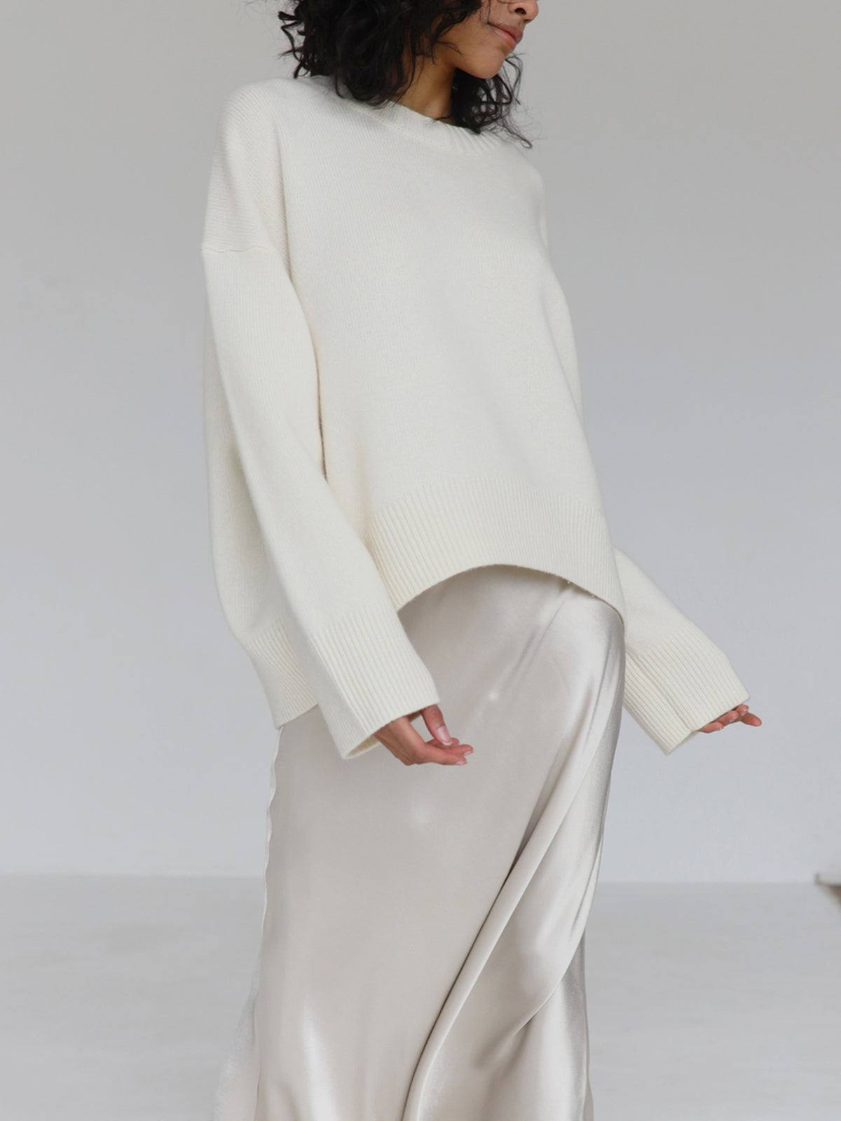Textured Oversized Sweater