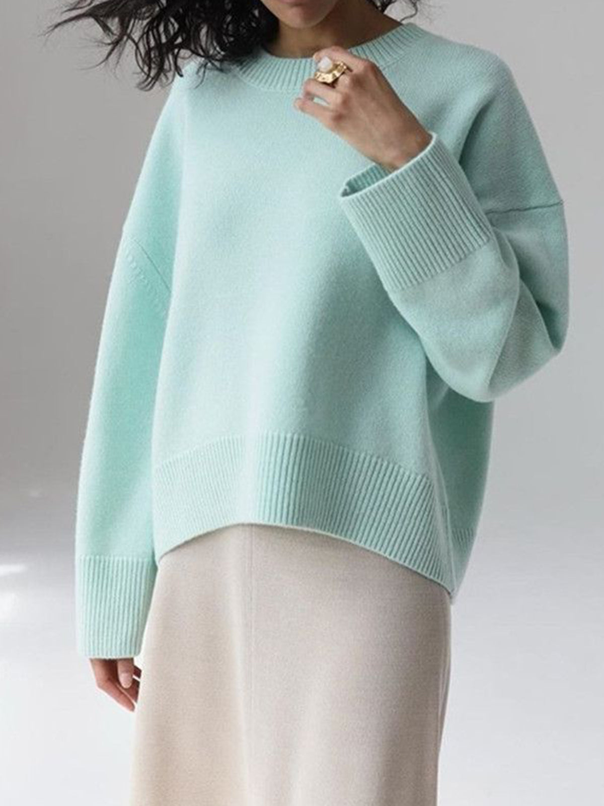 Textured Oversized Sweater
