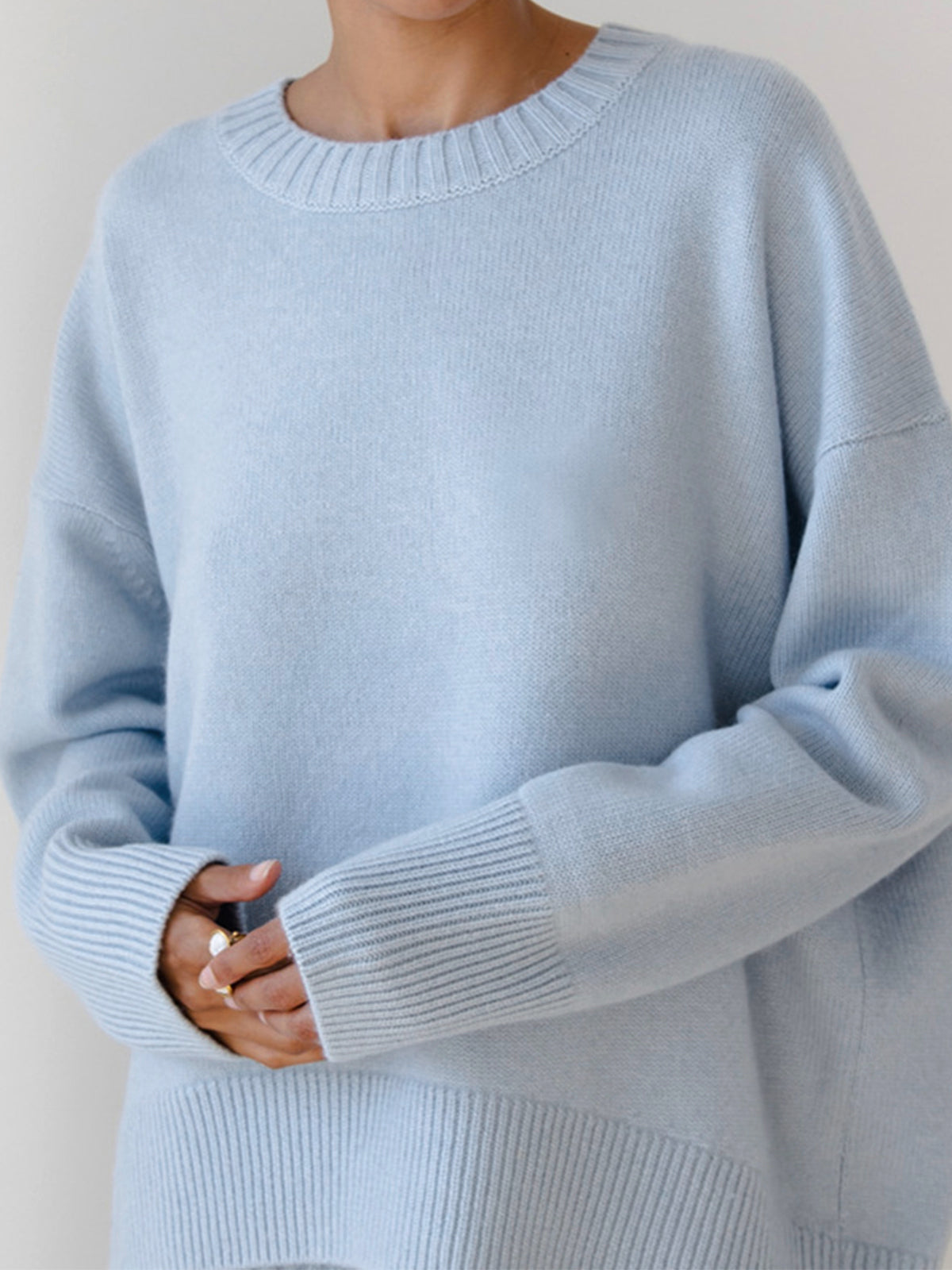 Textured Oversized Sweater