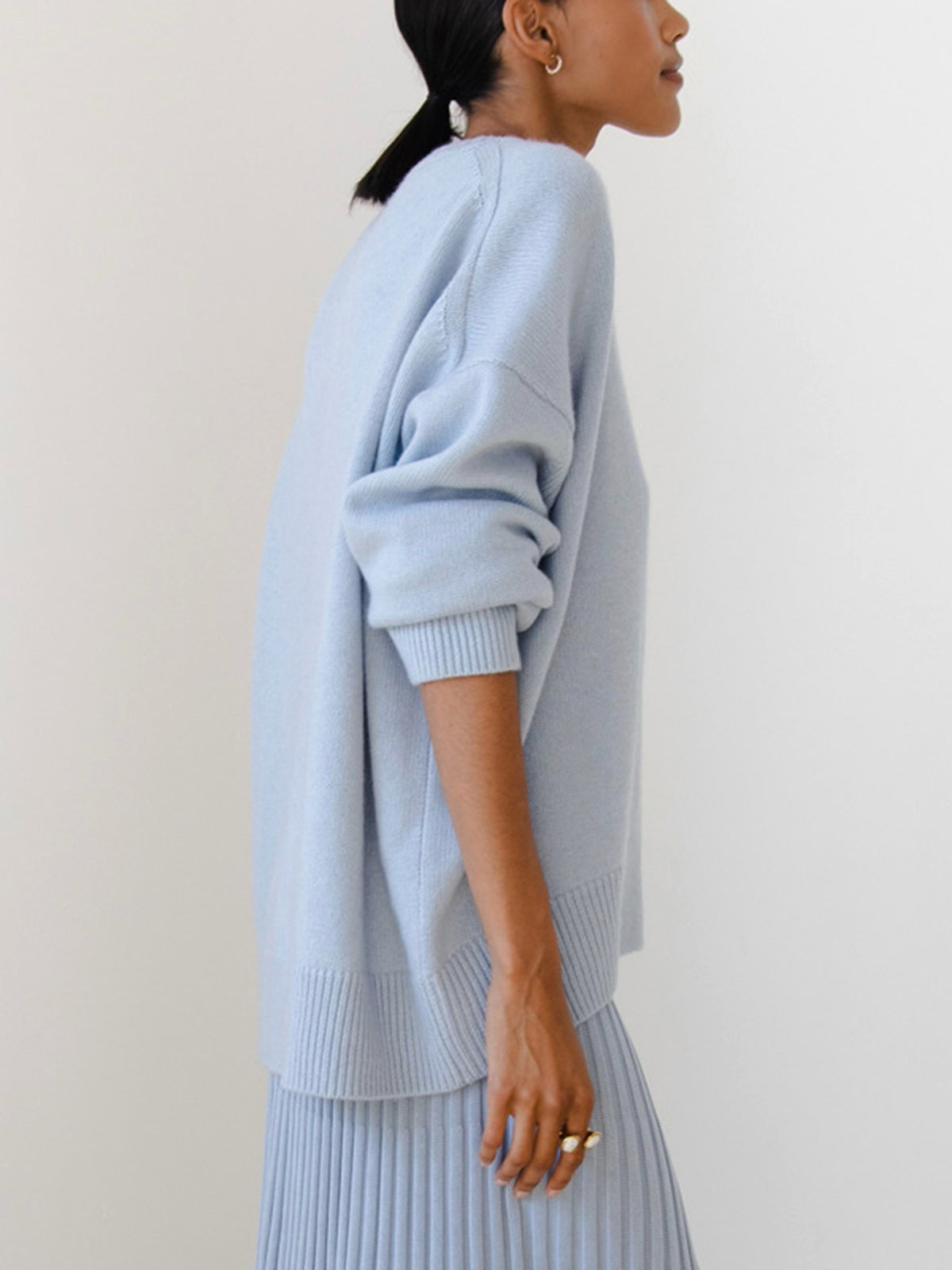Textured Oversized Sweater