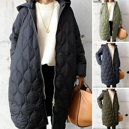 Layered Quilted Coat