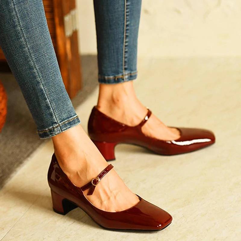 Natural Buckled Shoes
