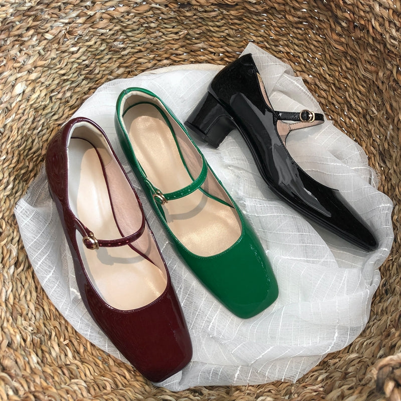 Natural Buckled Shoes