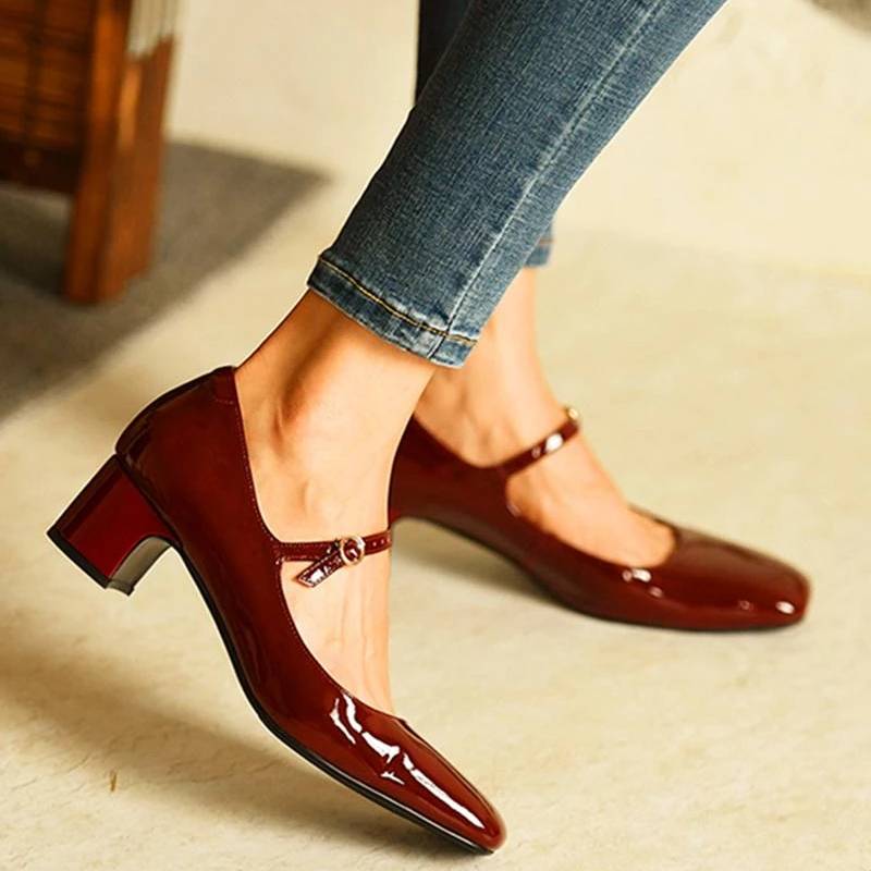 Natural Buckled Shoes