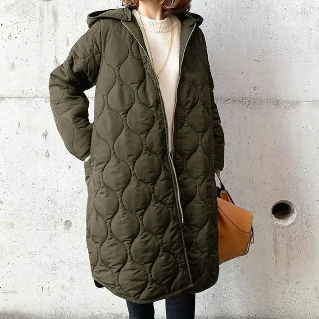 Layered Quilted Coat