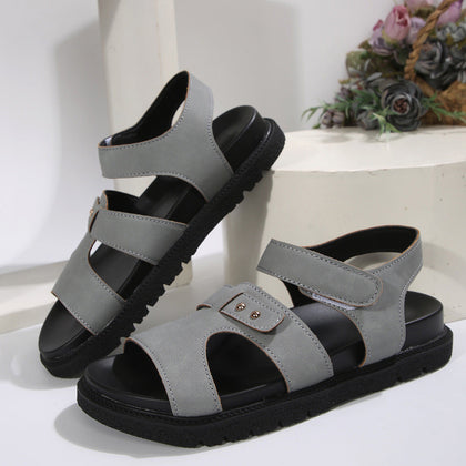 Relaxed Buckled Sandals