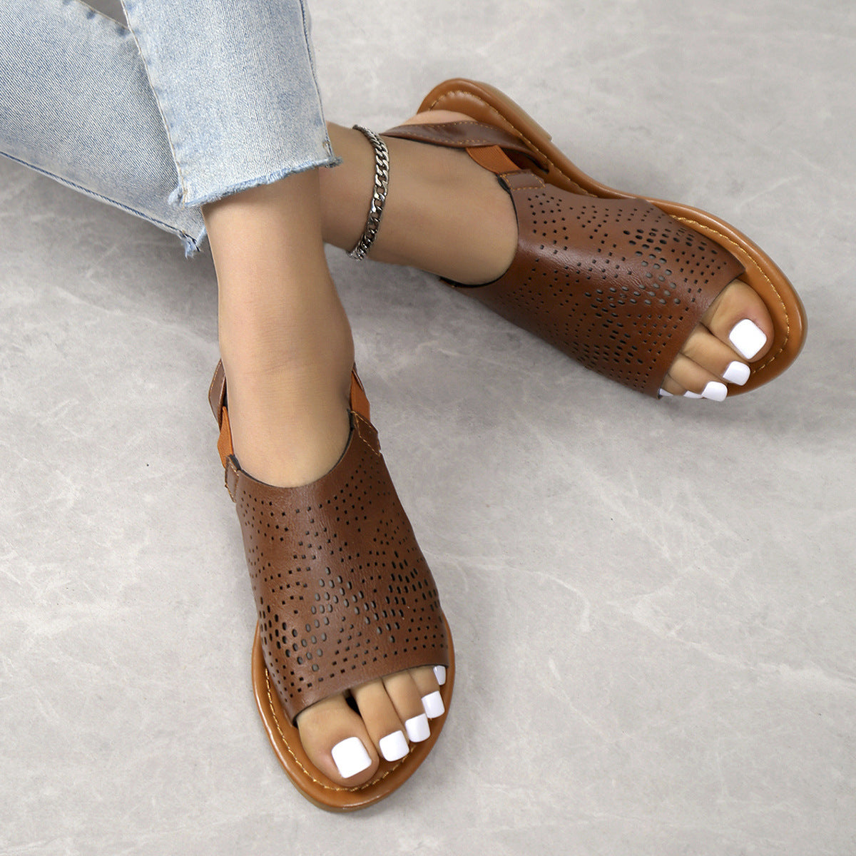 Sunny Metallic Sandals