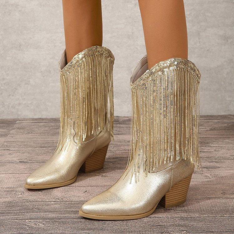 Warm Knee-High Boots