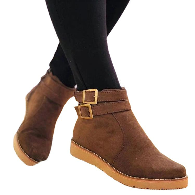 Warm Faux-Suede Boots